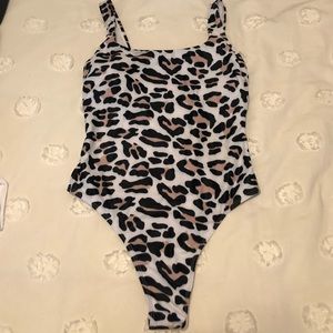 Worn once, cheetah one piece